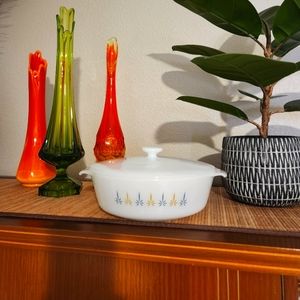 MCM Atomic "FIRE KING" ANCHOR HOCKING CASSEROLE DISH